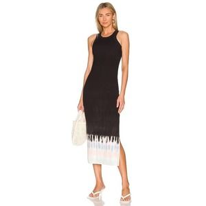 Electric and Rose Rocky Maxi Dress in Black Tie Dye
